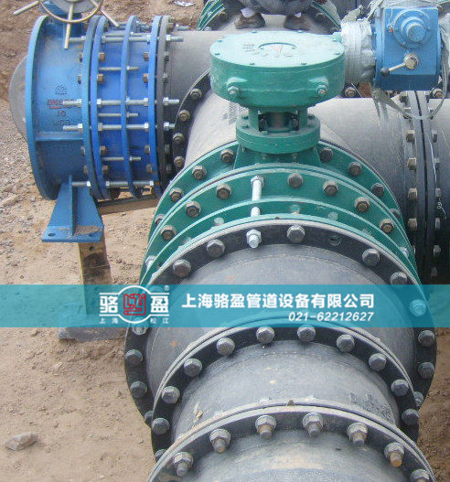 蝶閥專用雙法蘭限位伸縮器施工現(xiàn)場